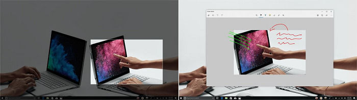 Windows 10截屏工具改名Snip&Sketch截图