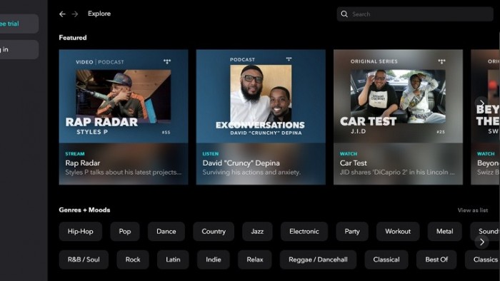 Tidal正式上线Windows 10 Microsoft Store截图