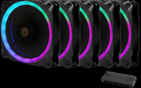 安钛克发布新款ARGB机箱风扇：主打RGB光污染