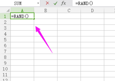 在Excel表格里生成随机数的简单操作截图