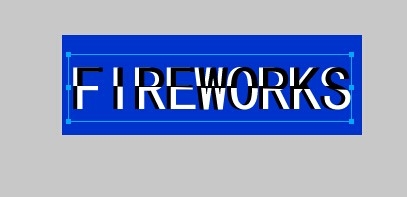 Fireworks制作黑白立体字的操作流程截图