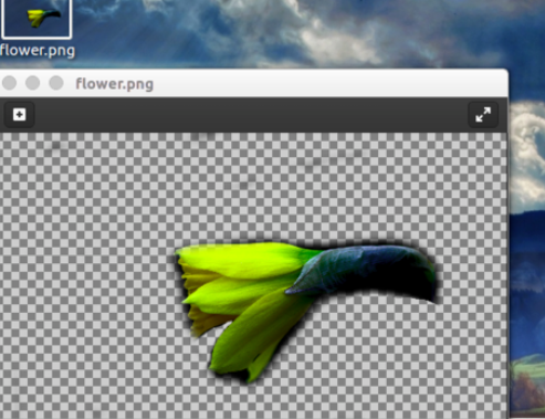 GIMP打造出透明图片的简单操作截图