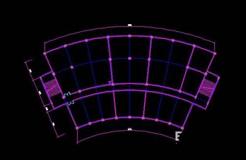 CAD制作弧形建筑户型图的详细操作截图