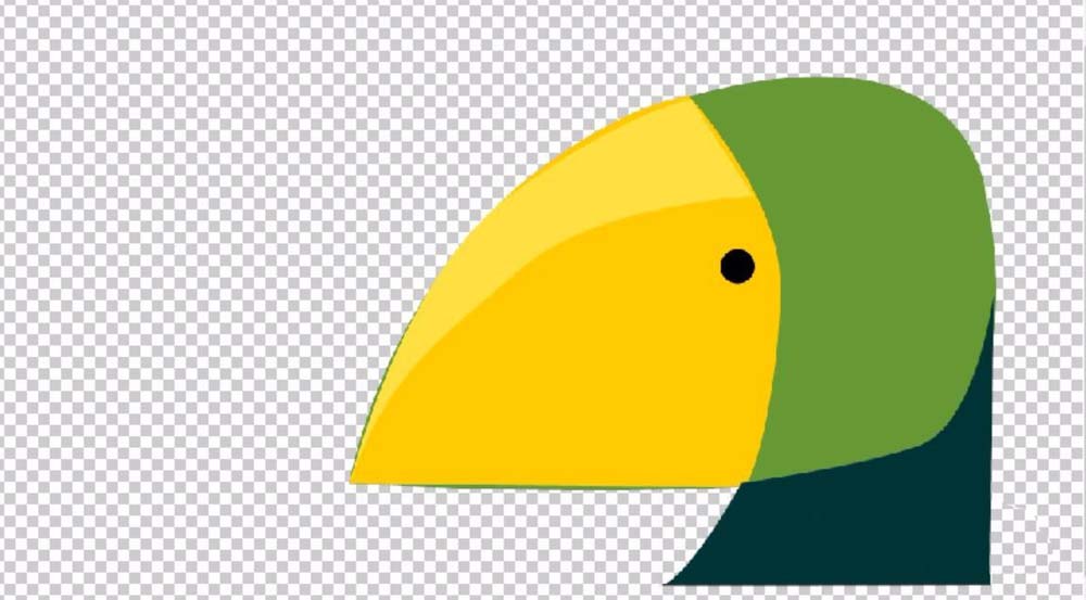 ps制作彩色鹦鹉头像的图文操作截图