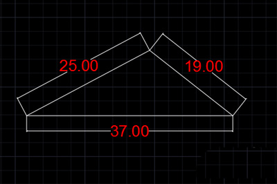 迅捷CAD编辑器绘出已知边长三角形的操作流程截图