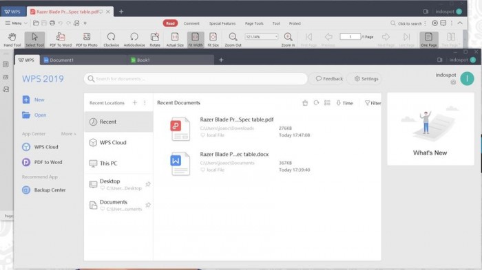 WPS Office 2019现身微软商城：用户界面有变化截图