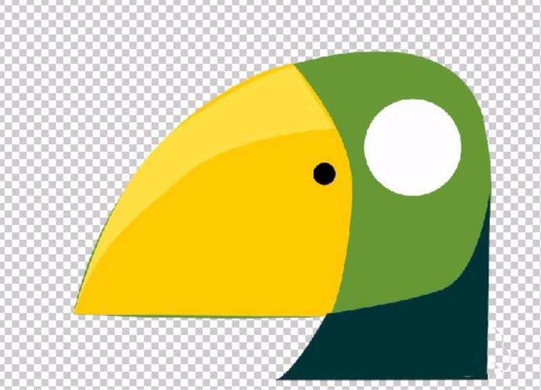 ps制作彩色鹦鹉头像的图文操作截图