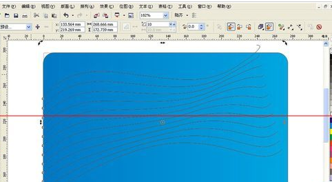 cdr打造科技型网状线条的操作流程截图