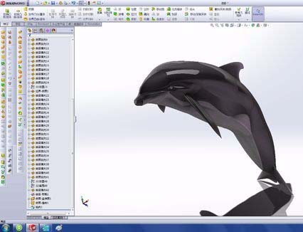 solidworks做出海豚的操作流程截图