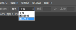 PS设置画固定大小的选区的简单操作截图