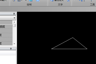 迅捷CAD编辑器绘出已知边长三角形的操作流程截图