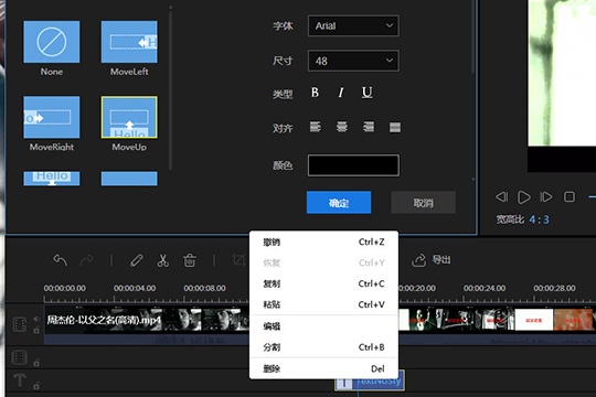 视频编辑王添加字幕的操作流程截图