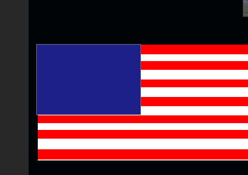 PS制作美国国旗图案的操作步骤截图