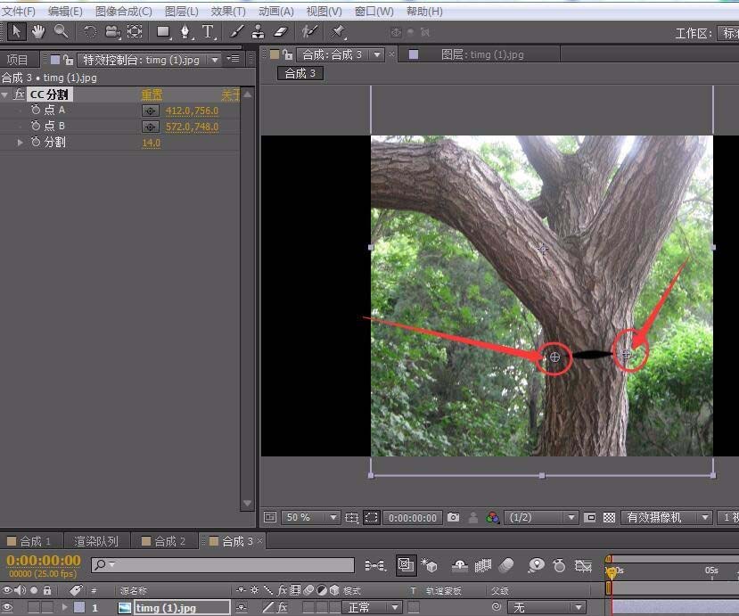 AE设计会说话大树动画的简单使用教程截图