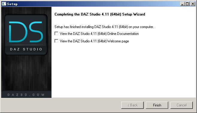 DAZ Studio进行安装的操作教程截图