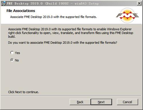 FME Desktop 2019进行安装的操作方法截图