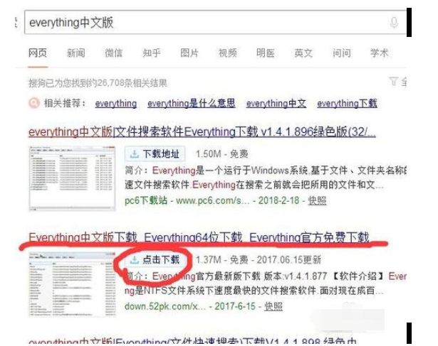 Everything中文版使用操作教程截图