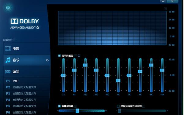 dolby默认的三种音效介绍截图