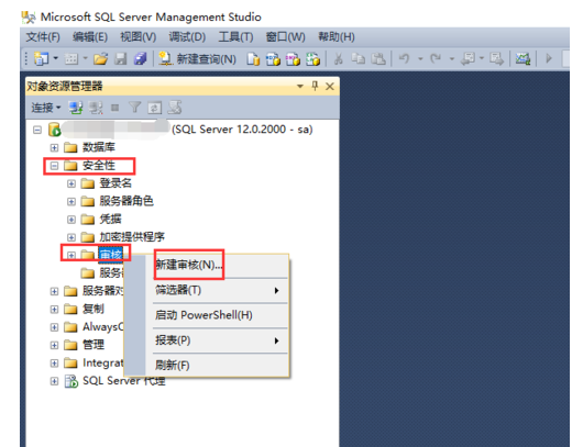 sql server使用审计配置的详细操作截图