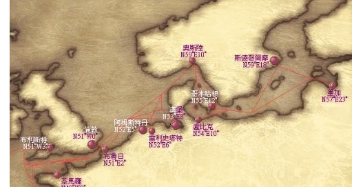 大航海时代4威力加强版所有城市名称和方位攻略截图