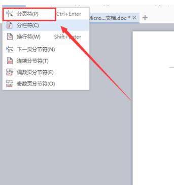 金山WPS Office怎么用？WPS Office怎么插入分页符号？截图