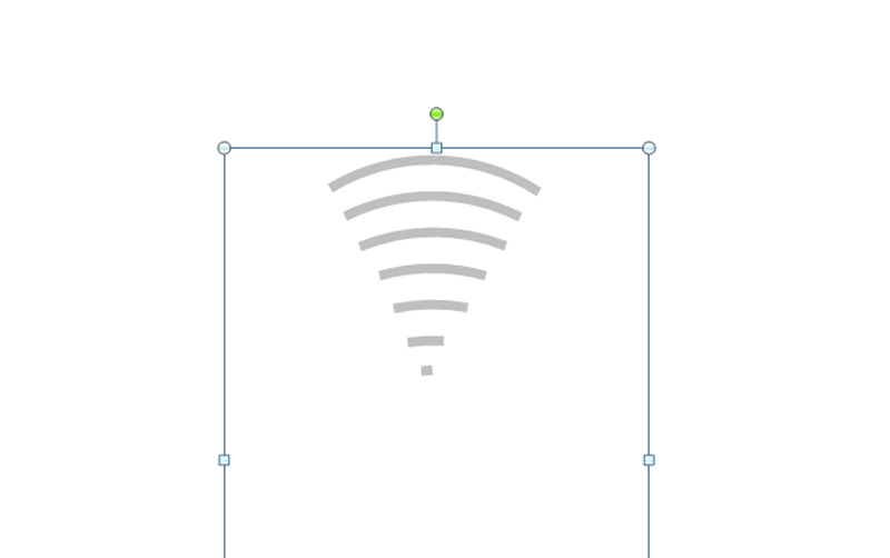 PowerPoint Viewer绘制WiFi无线网图标的方法步骤截图