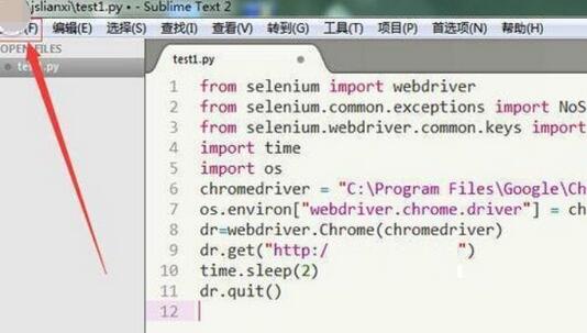 Sublime Text打开文件夹的详细步骤截图