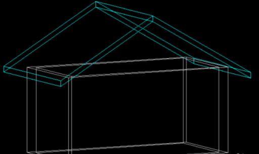 天正建築2014中使用牆齊屋頂的操作教程