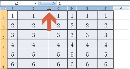 excel2007设置平均分配列宽的具体流程截图