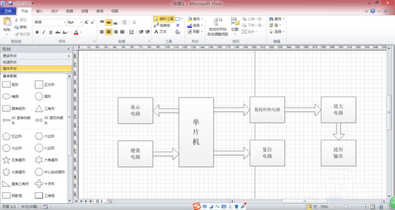 microsoftofficevisio繪製系統框圖以及流程圖的操作步驟