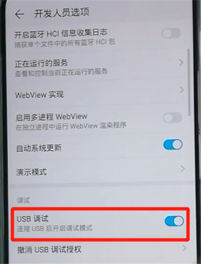 荣耀9x打开usb调试的操作教程截图