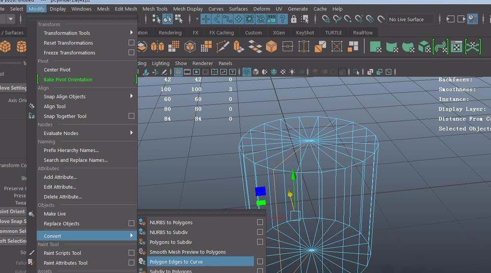 maya提取polygons上线的方法步骤截图