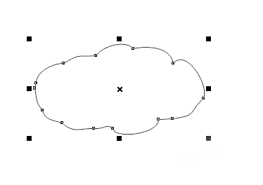 CorelDraw X4制作简笔画云朵的简单操作教程截图