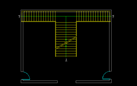 天正建筑2014绘制双分转角楼梯的操作步骤