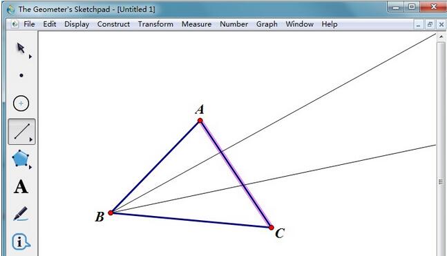 几何画板画摩莱三角形的方法截图