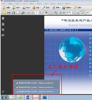 Adobe Acrobat XI Pro进行多窗口阅读的设置方法截图