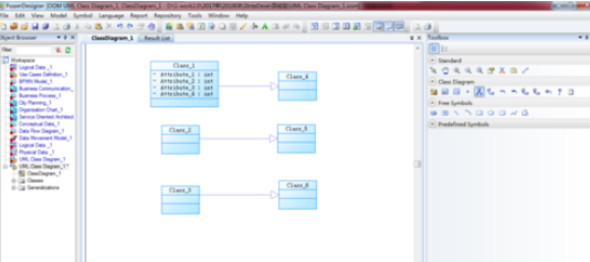 Power Designer设计UML类图的具体过程截图