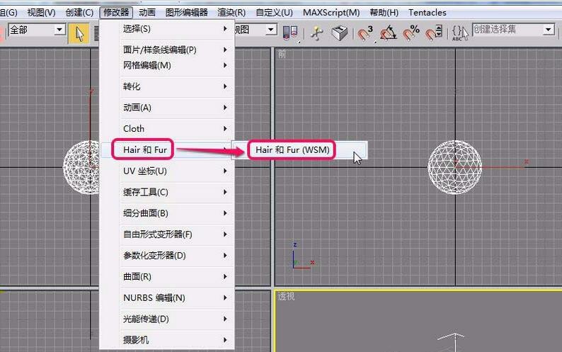 3Ds MAX使用Hair和Fur修改器建模毛球的操作教程截图