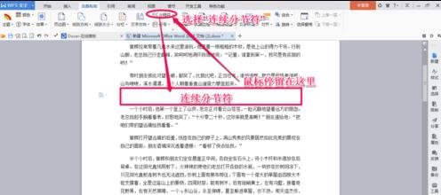 word2013插入分节符的操作教程