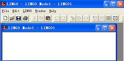 lingo求解线性规划问题的简单操作步骤截图