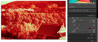 Lightroom制造分离色调打旧照片的操作方法截图