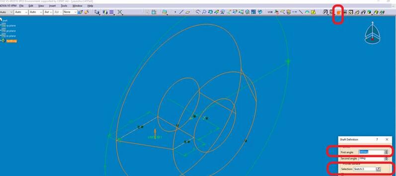 Catia创建一个旋转体零件模型的操作方法截图