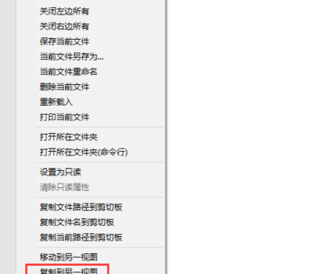 Notepad++分屏显示的操作方法