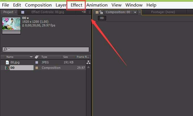 AE给图片打造spotlight光照效果的操作内容截图