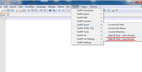 Notepad++快速插入当前时间的操作方法