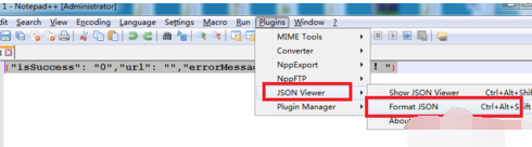 Notepad++添加json插件的操作步骤截图