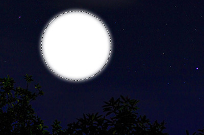 Photoshop绘制月亮特效的操作方法截图