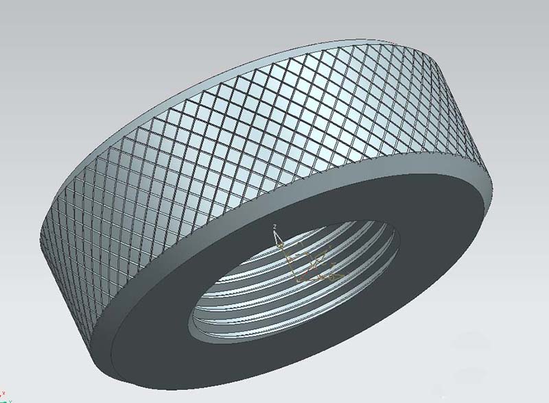 UG绘制滚花零件模型的图文方法截图