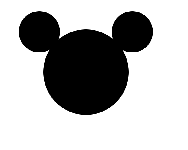 Photoshop设计米老鼠头像的操作过程