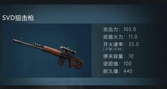 明日之后svd狙击枪属性与制作材料一览